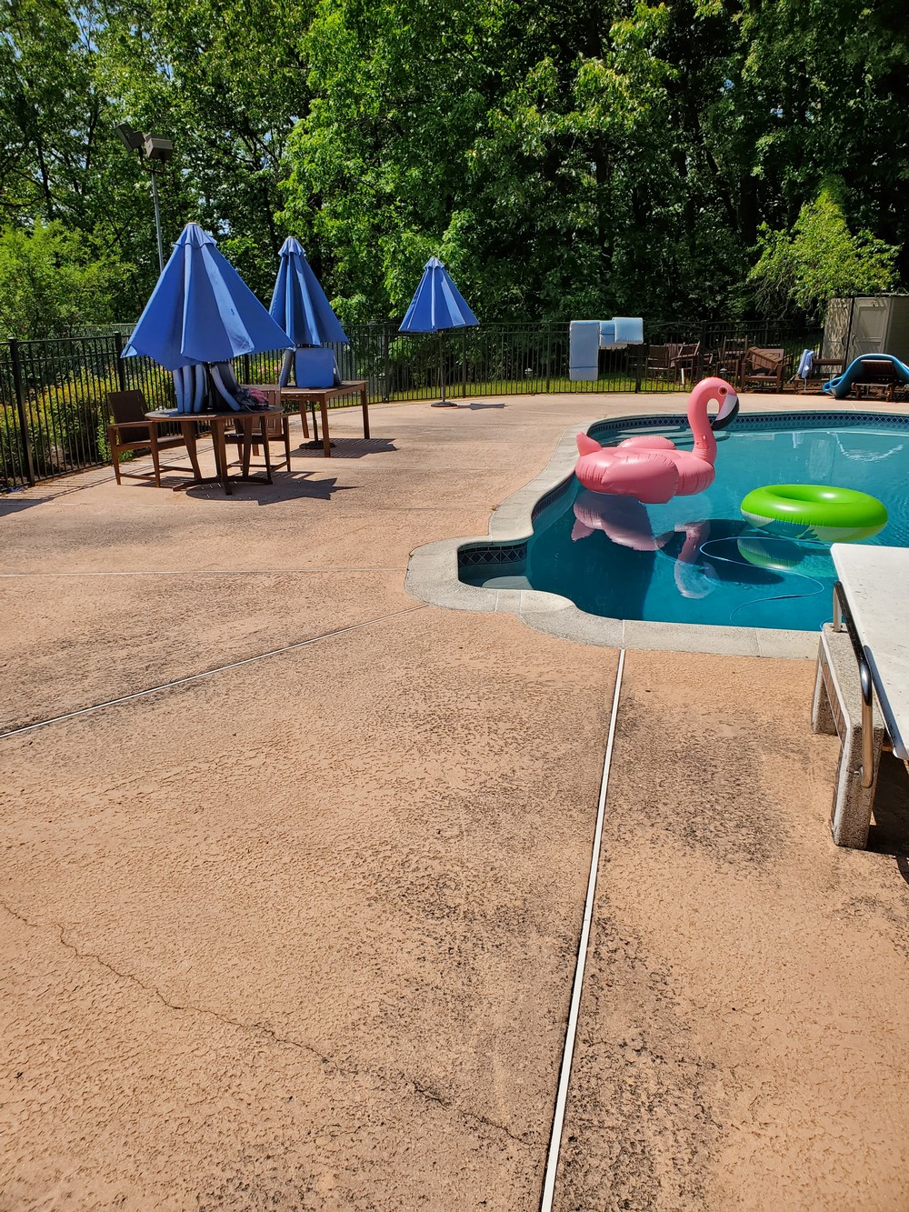 Transformative Power Washing of Pool Deck and Pool in Jefferson, NJ