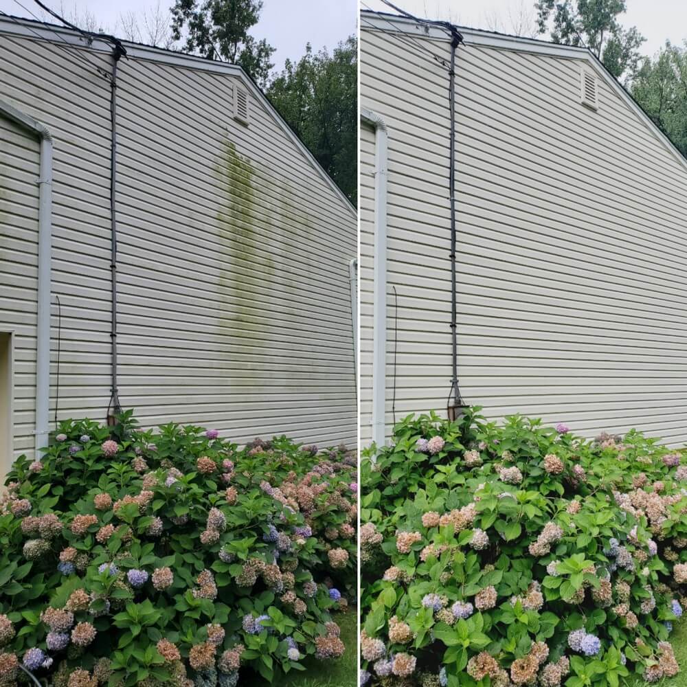 Spotless Pressure Washing of the Entire Exterior of a House in Lake Mohawk, NJ